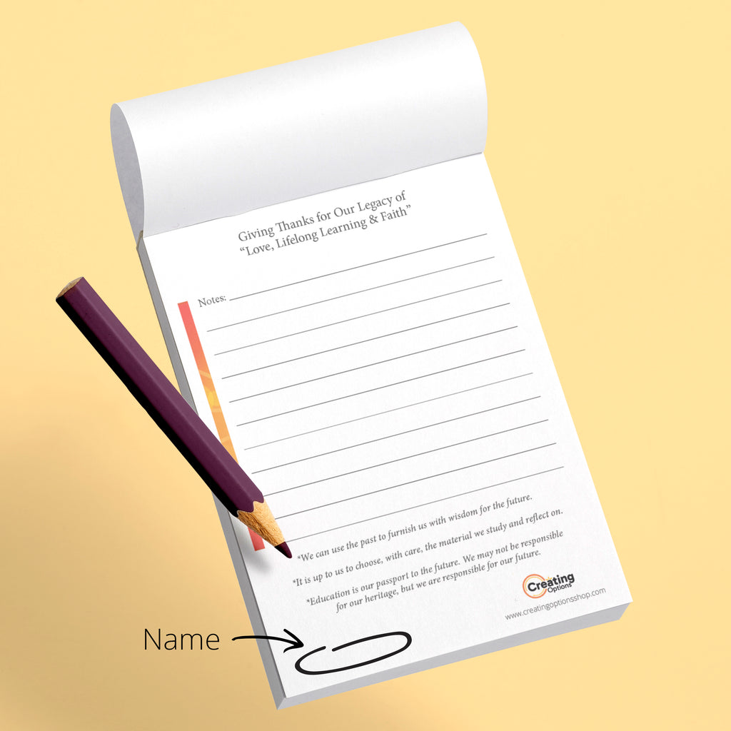 Note Pad Creating Customized Notepad | Meaningful & Inspirational Writing Pad – Creating ...