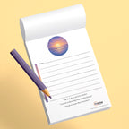 Notepad for evening and morning reflection